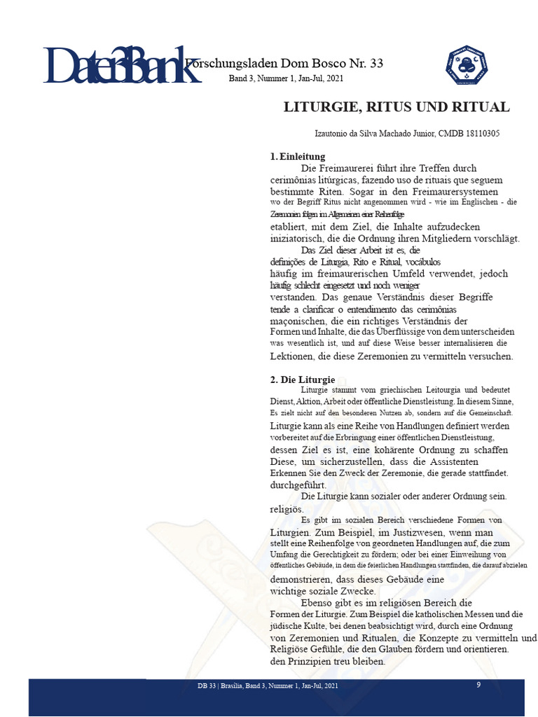 Liturgie, Ritus Und Ritual | PDF