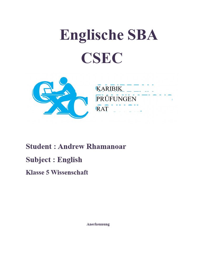 Englisches SBA | PDF