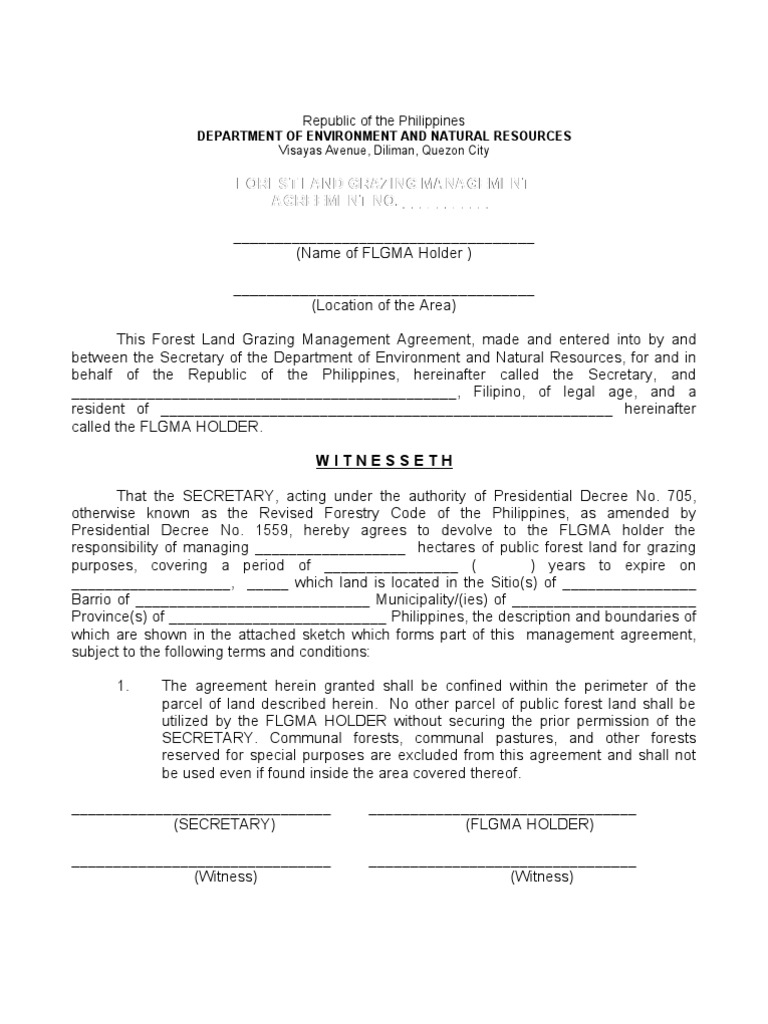 Sample Agreement FLGMA Seal (Emblem) Notary Public