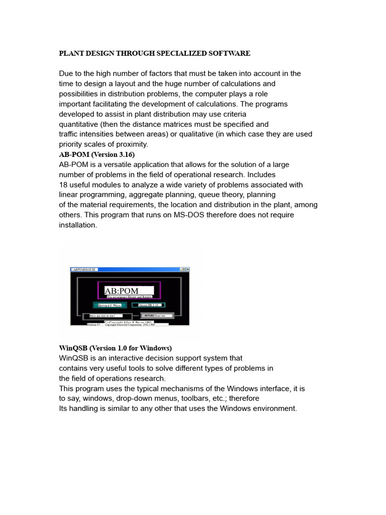 Plant Design Software Solutions Overview | PDF | Simulation | Logistics