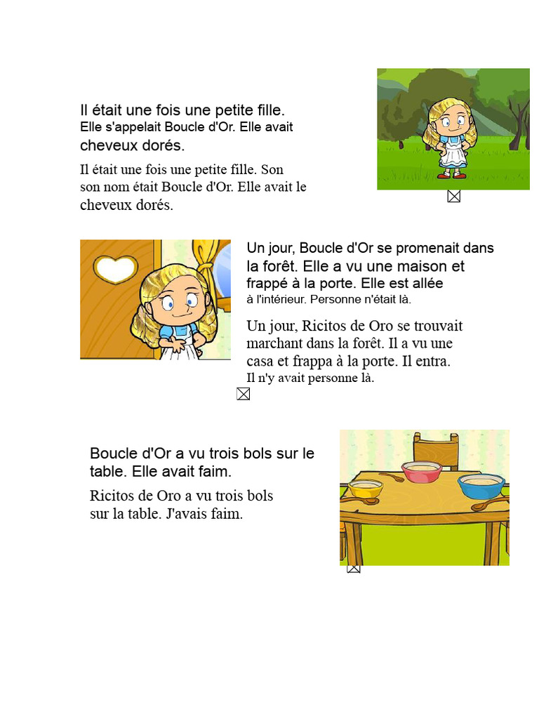 FREE! - PowerPoint : Boucle d'or et les Trois Ours