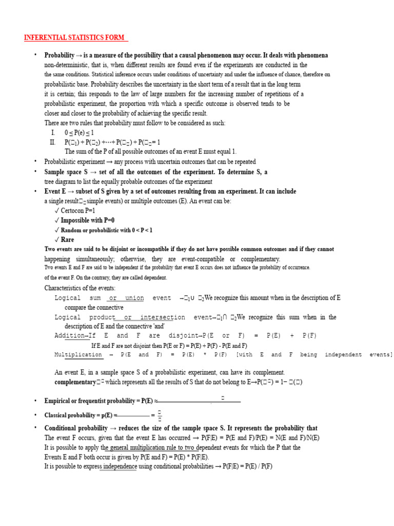 Understanding Inferential Statistics Concepts | PDF | Probability ...