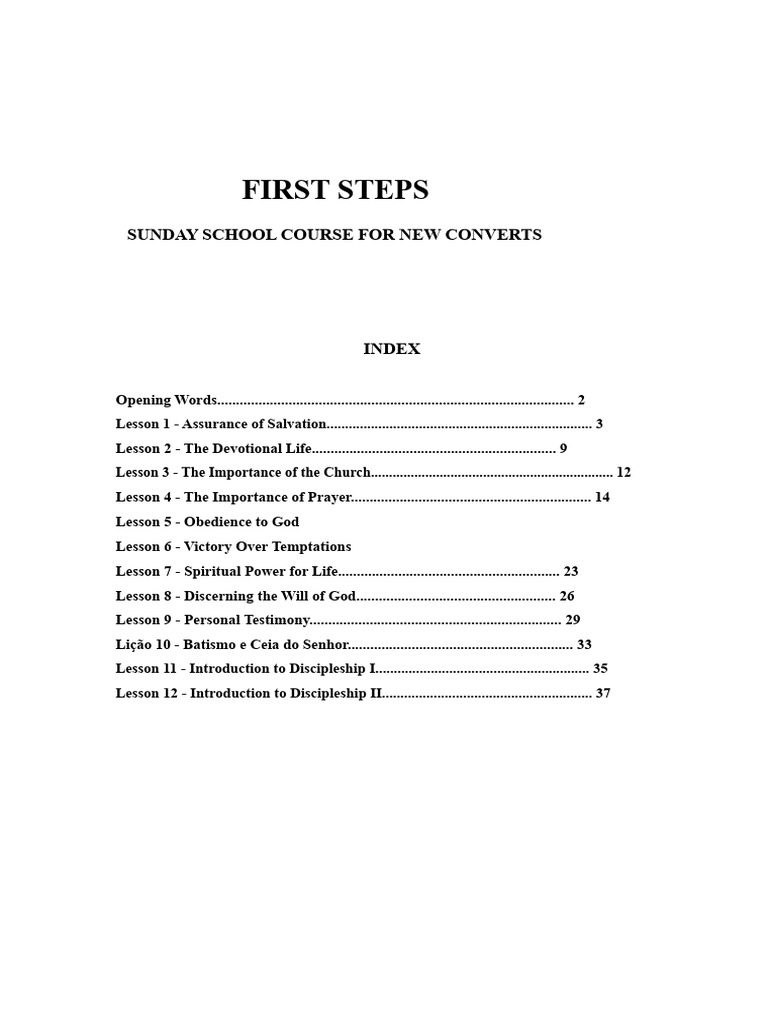 e b d First Steps | PDF | Eternal Life (Christianity) | Prayer