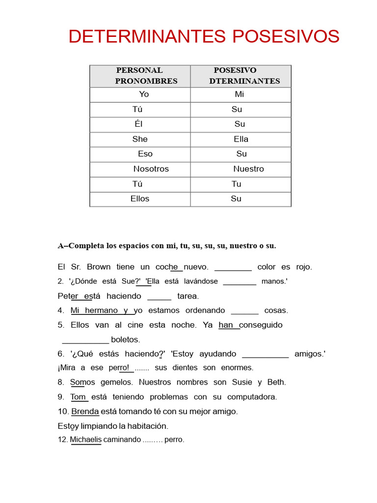 ejercicios-de-determinantes-posesivos-pdf