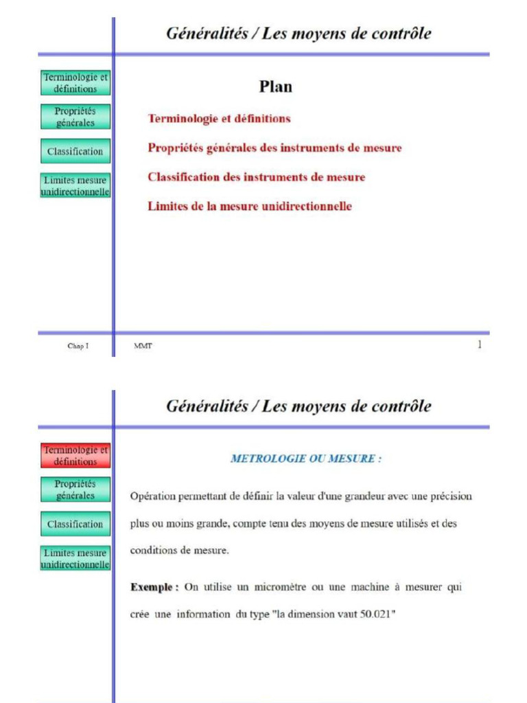 E00- Gnralits - Les Moyens de Contrle | PDF