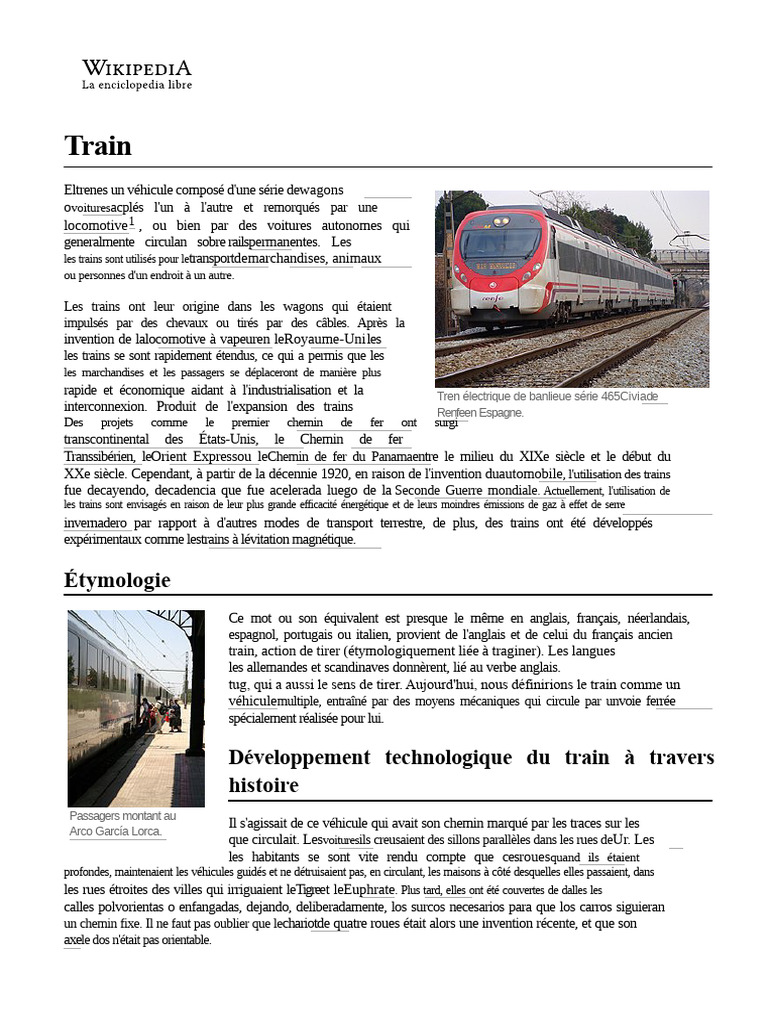 Histoire et évolution des trains | PDF | Train | Locomotives