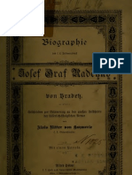 Biography of Fieldmarchall Graf  Joseph Radetzky von Radetz