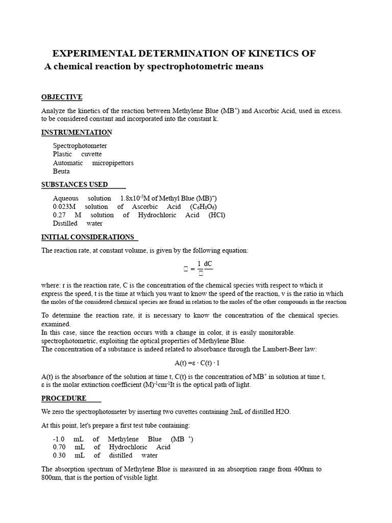spectrophotometry report | PDF | Spectrophotometry | Applied And ...
