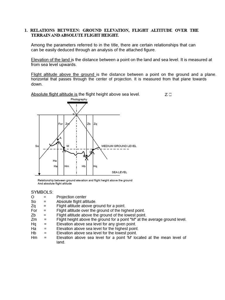 Photogrammetry Exercises 1-170 | PDF | Aerial Photography | Altitude