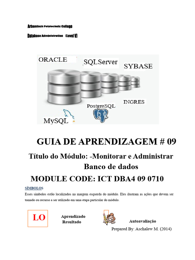 Monitoramento e Administração de DBs | PDF | Microsoft SQL Server ...