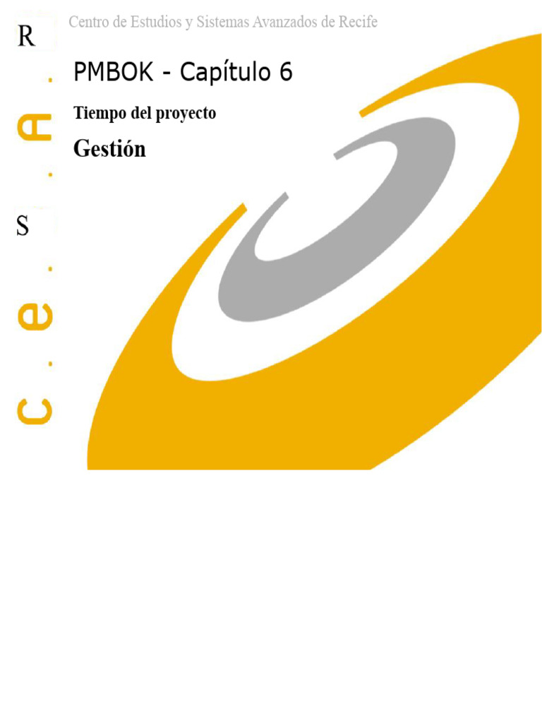 Gestión del Tiempo en Proyectos PMBOK | PDF | Gestión de proyectos ...