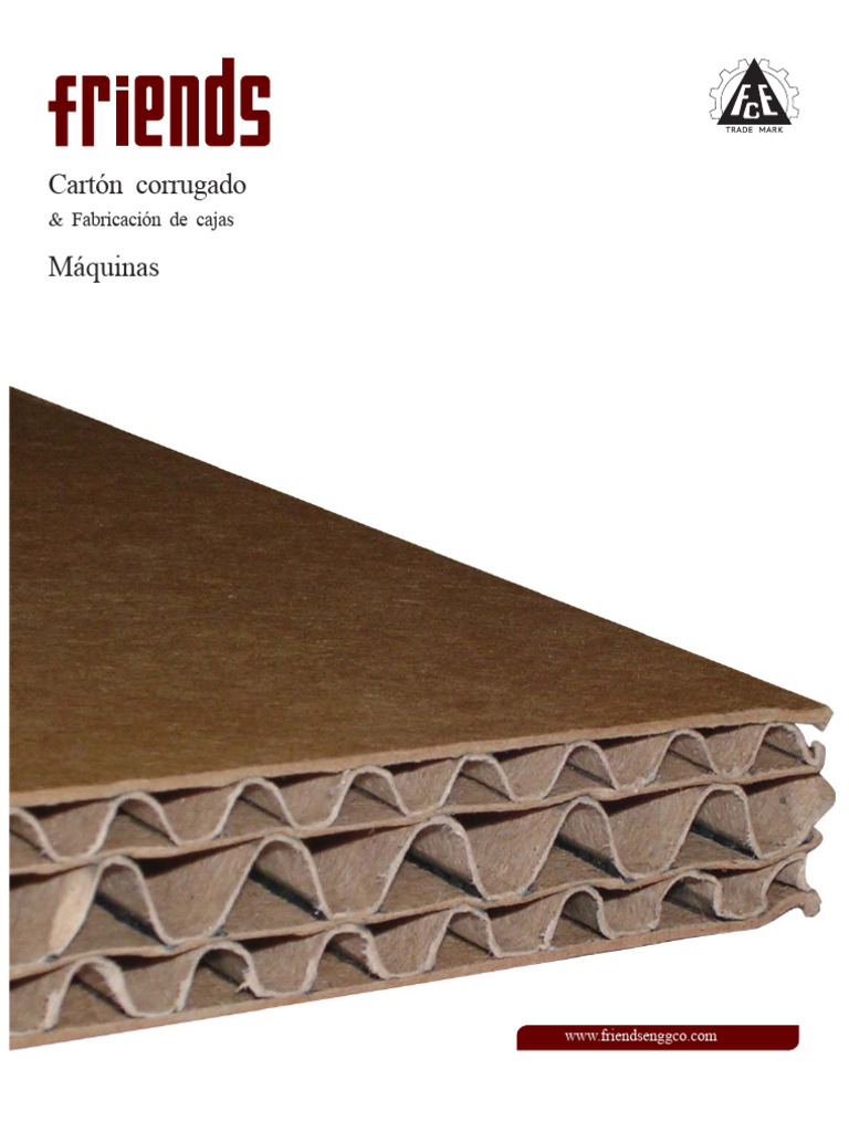 Línea de Producción de Cartón Corrugado | PDF | Papel | Ingeniería mecánica