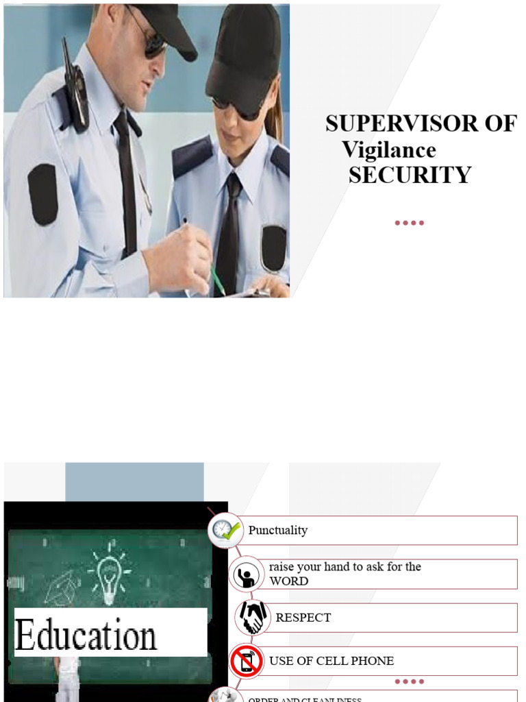 Security Supervisor Training Guide | PDF | Surveillance
