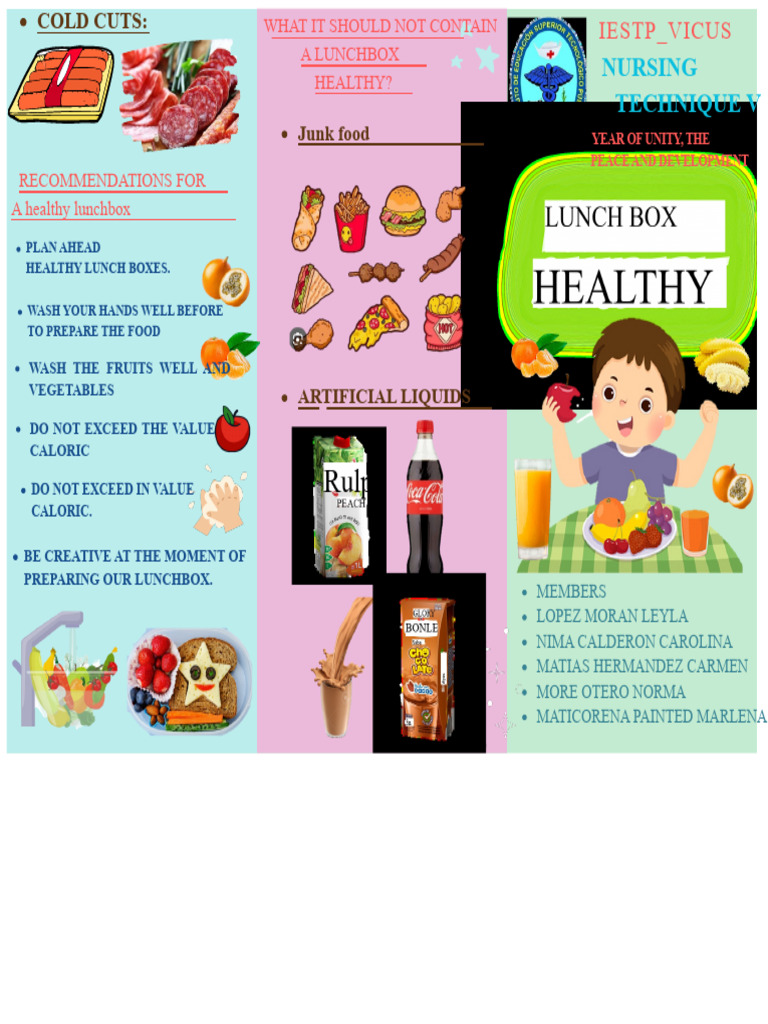 Healthy Lunchbox Brochures | PDF | Foods | Calorie