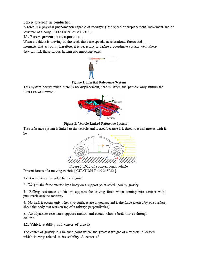 Forces Affecting Vehicle Dynamics | PDF | Force | Weight