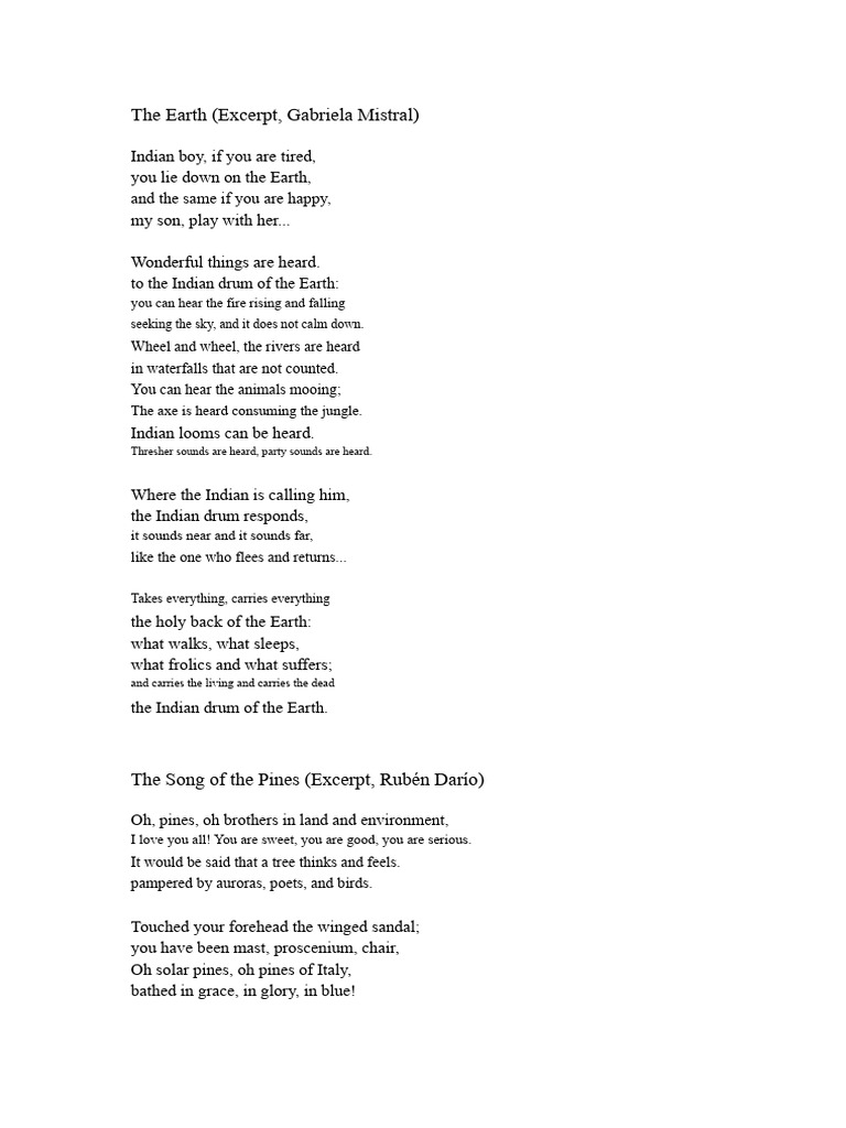 The Earth _poems | PDF