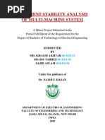 Transient Stability Analysis of Multi-Machine System