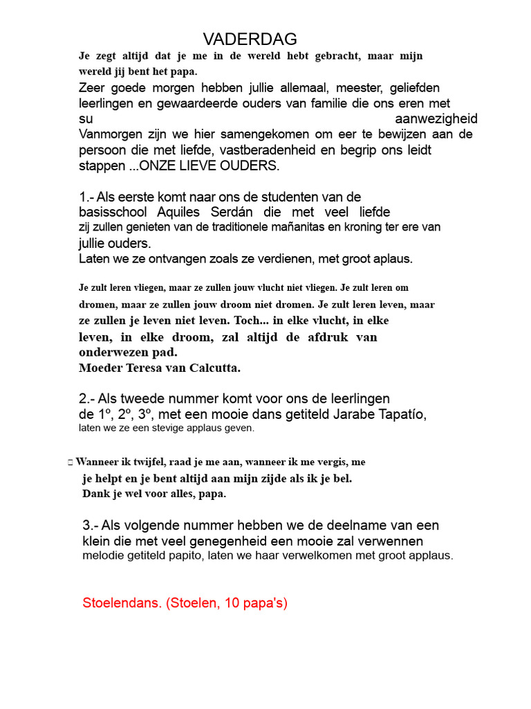 Vaderdag | PDF
