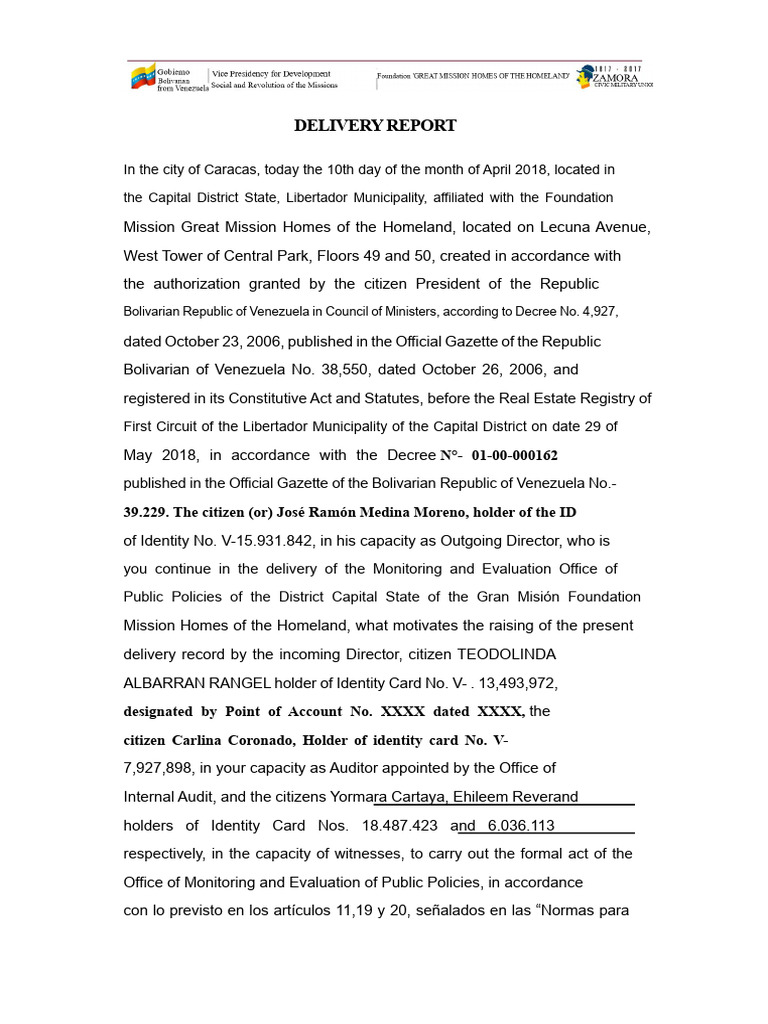 Delivery Act With Witnesses | PDF | Business | Government