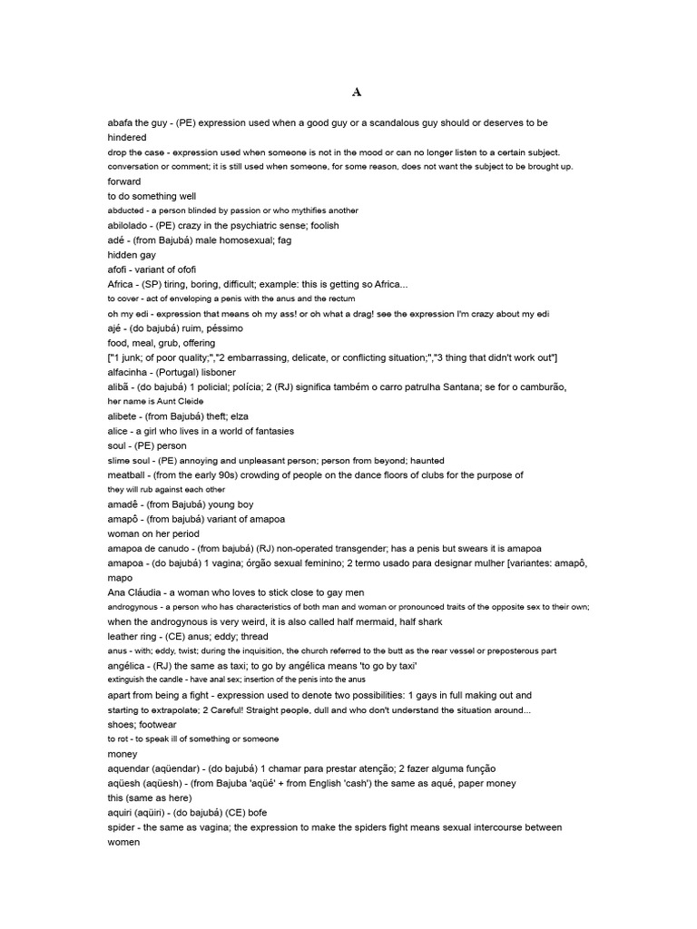 Glossary of LGBTQ+ Slang Terms | PDF | Gay | Homosexuality