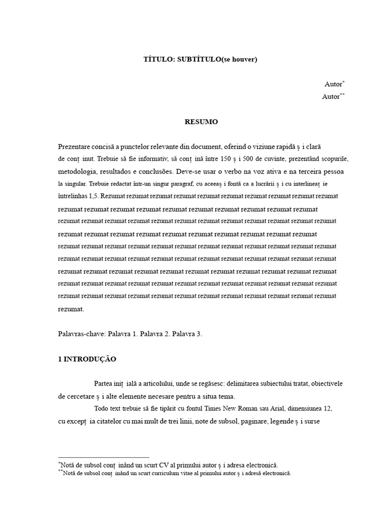 Model Articol Științific Word | PDF