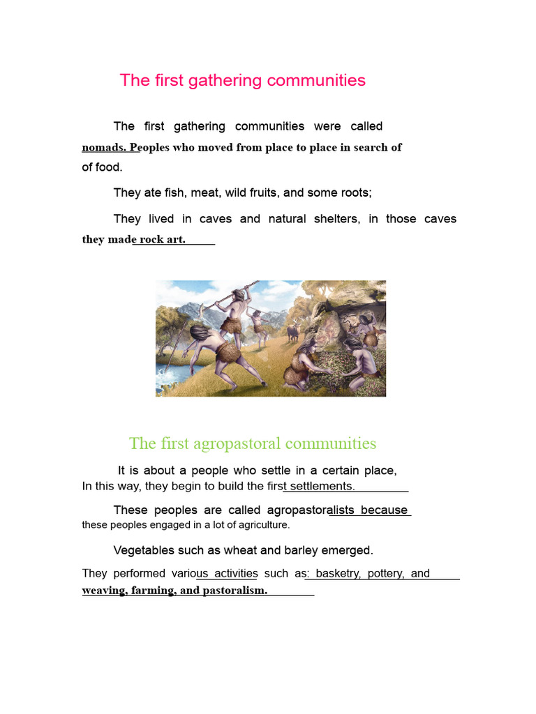 The First Gathering Communities | PDF