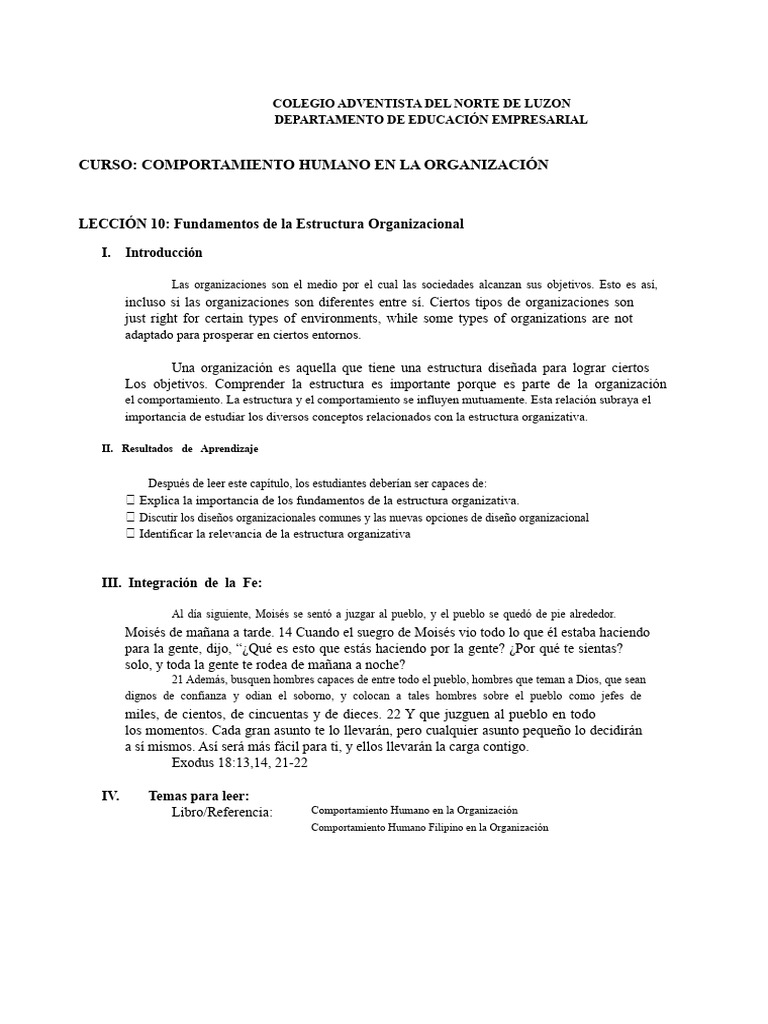 Fundamentos de la Estructura Organizacional | PDF | Burocracia ...