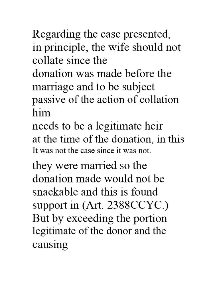 Succession Law: Heirship and Donations | PDF | Inheritance | Civil Law ...