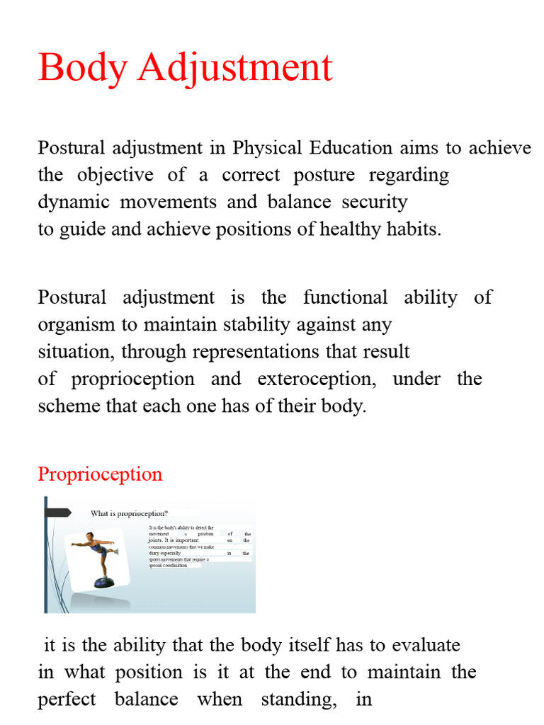 Body Adjustment | PDF