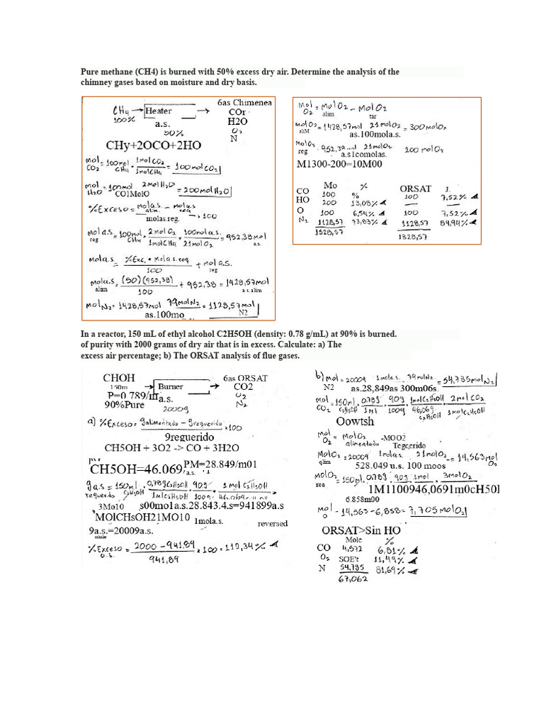 Combustion Analysis of Fuels and Gases | PDF