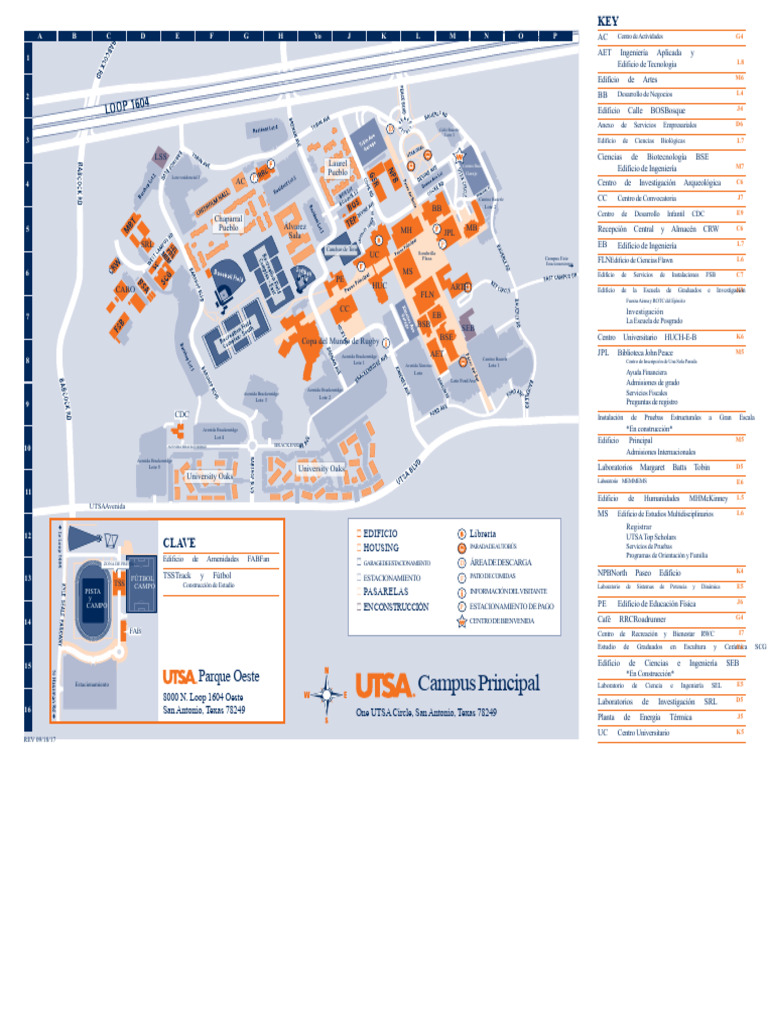Mapa de Edificios y Servicios UTSA | PDF | Science