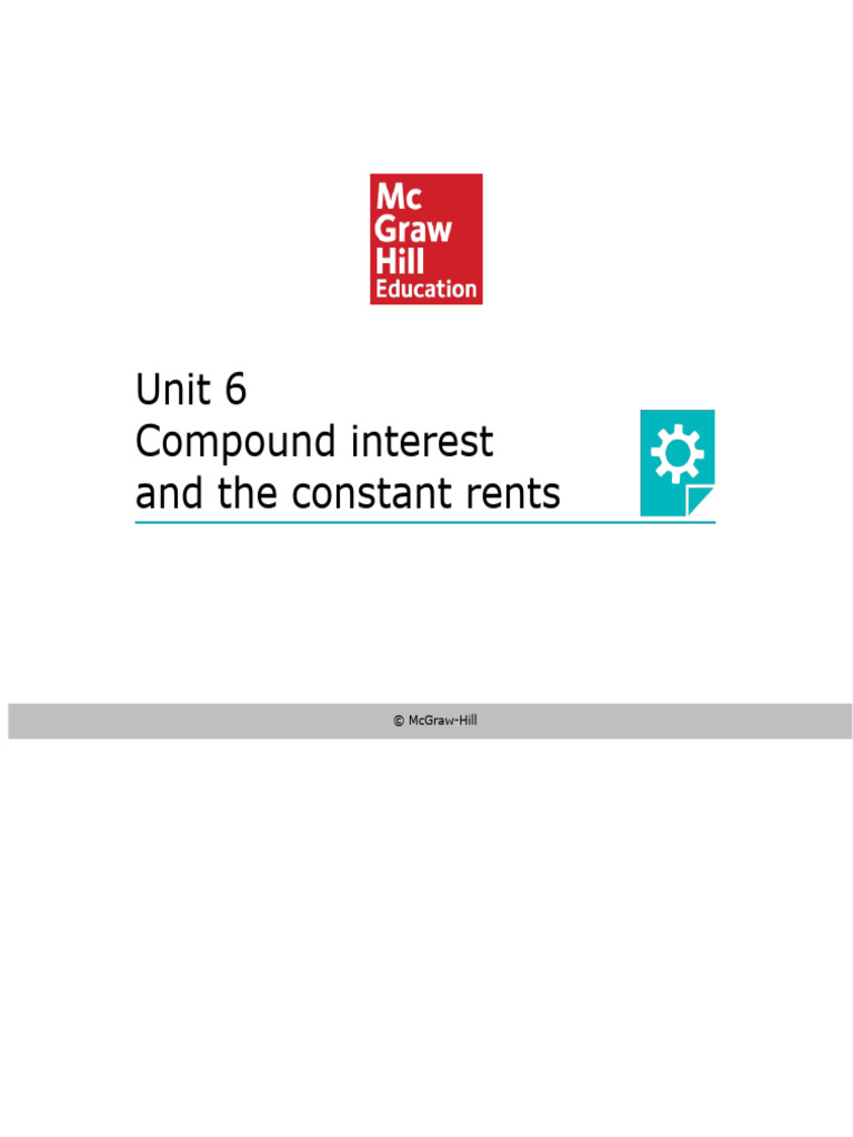U06 - Prs - 001el Compound Interest and Constant Annuities | PDF ...