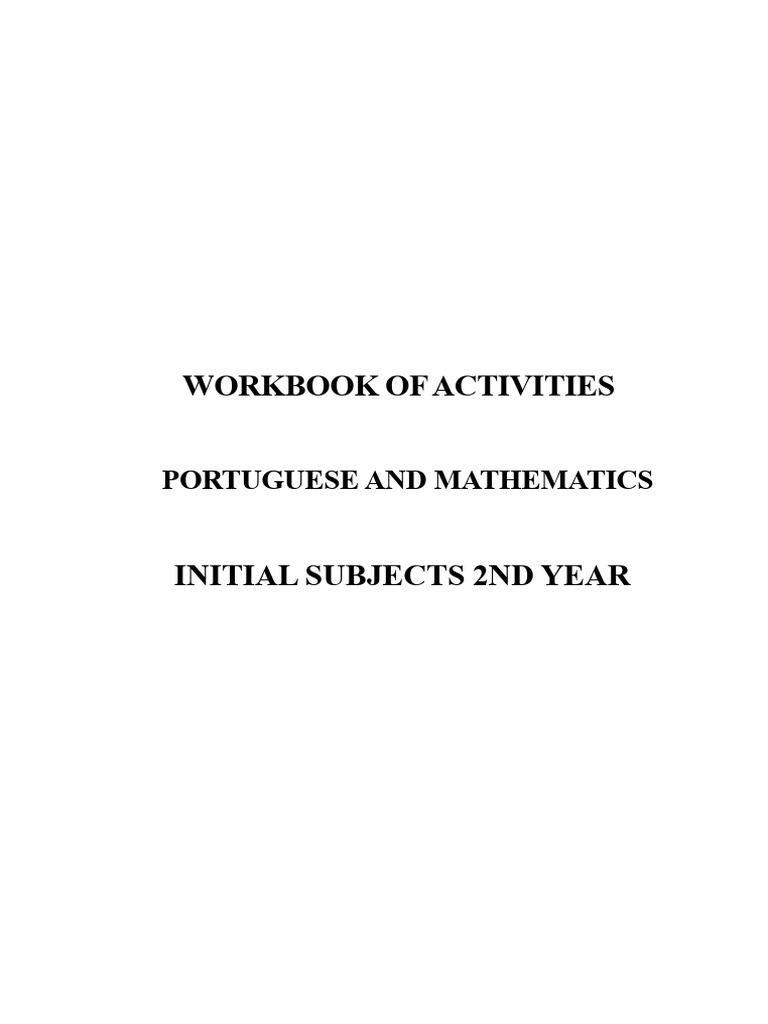 Portuguese and Math Activities for 2nd Grade | PDF | Letter Case | Syllable