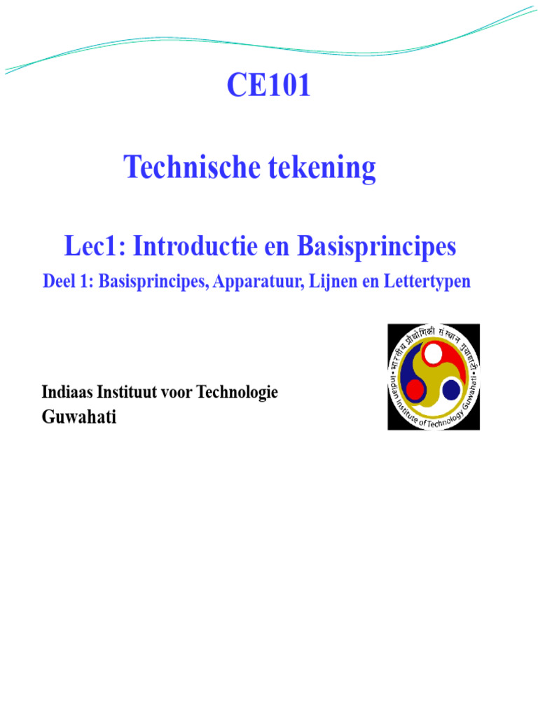 CE101 Lezing 1 Inleiding en Basisprincipes | PDF
