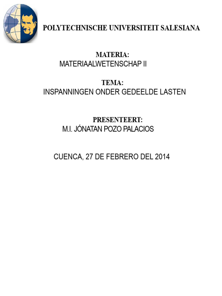 Inspanningen Onder Combinatiebelastingen | PDF