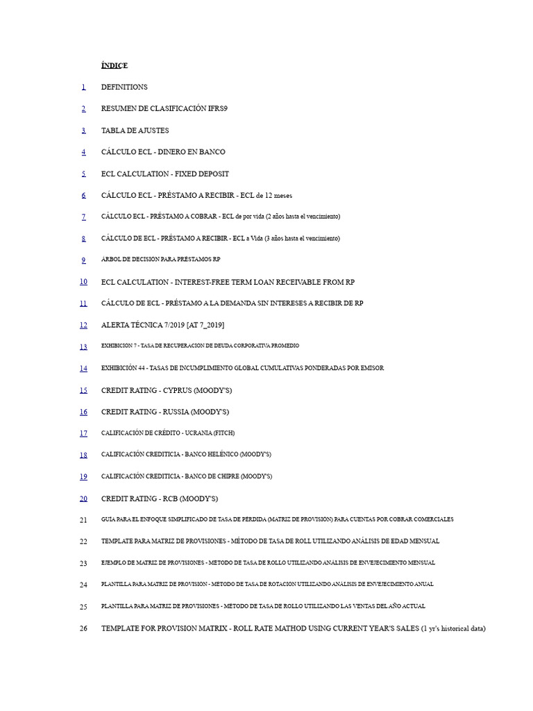 NIIF 9 - Modelo de Pérdida Esperada (ECL) | PDF | normas ...