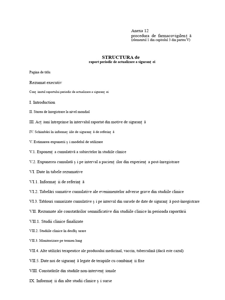 Psur Template PDF | PDF