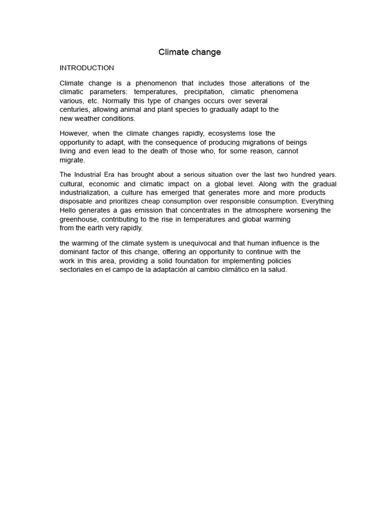 Understanding Climate Change Impacts | PDF
