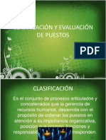 Clasificación Y Evaluación de Puestos