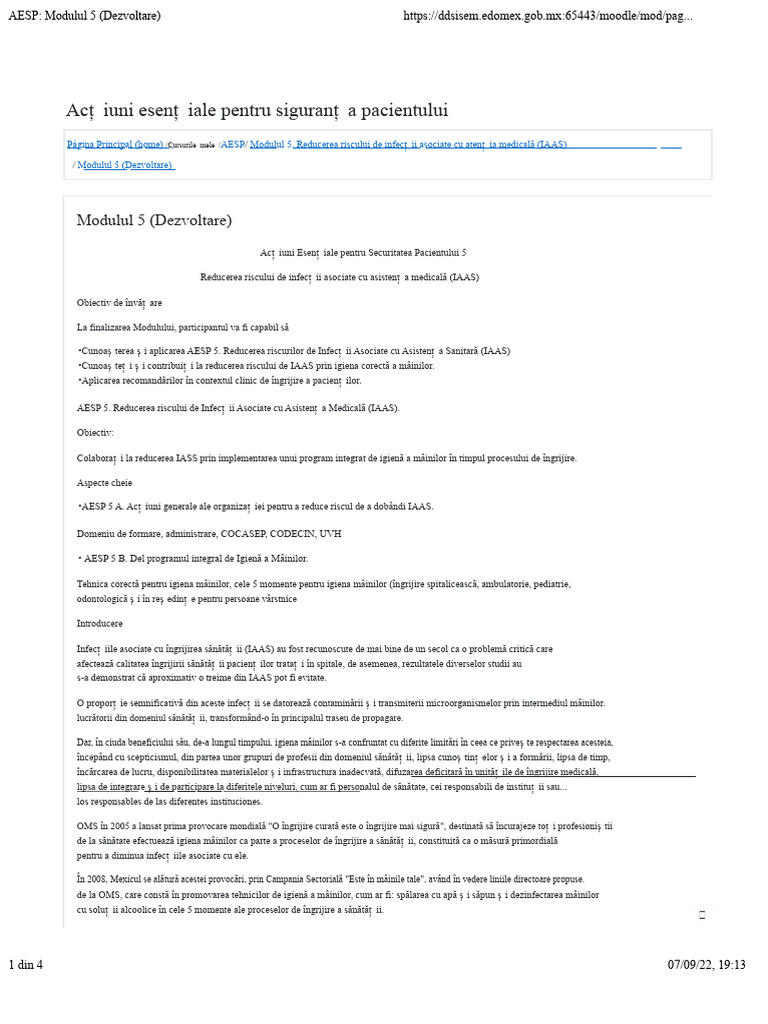 AESP Modulul 5 (Dezvoltare) | PDF