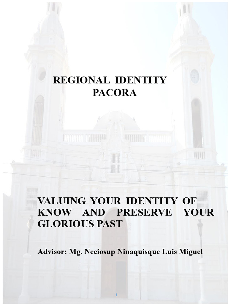 Preserving Pacora's Cultural Identity | PDF