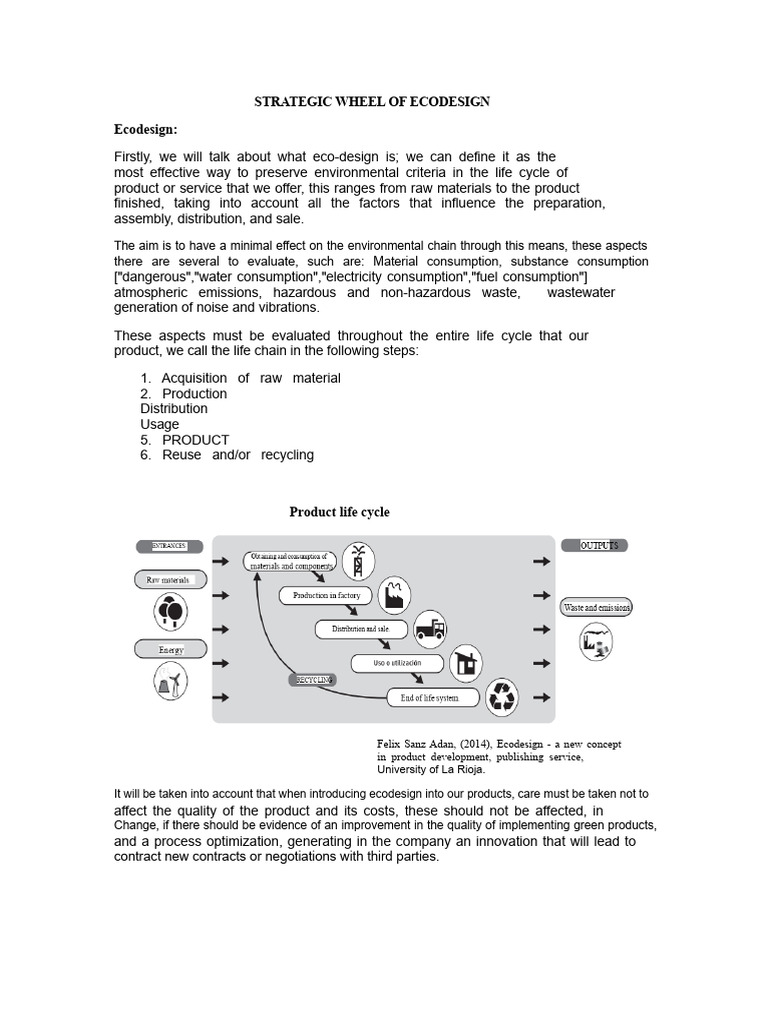 Strategic Ecodesign Framework Guide | PDF | Life Cycle Assessment ...