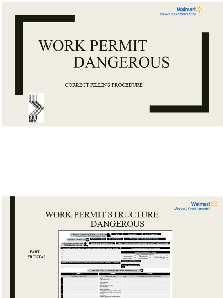 Dangerous Work Permit Guidelines | PDF | Occupational Safety And Health ...