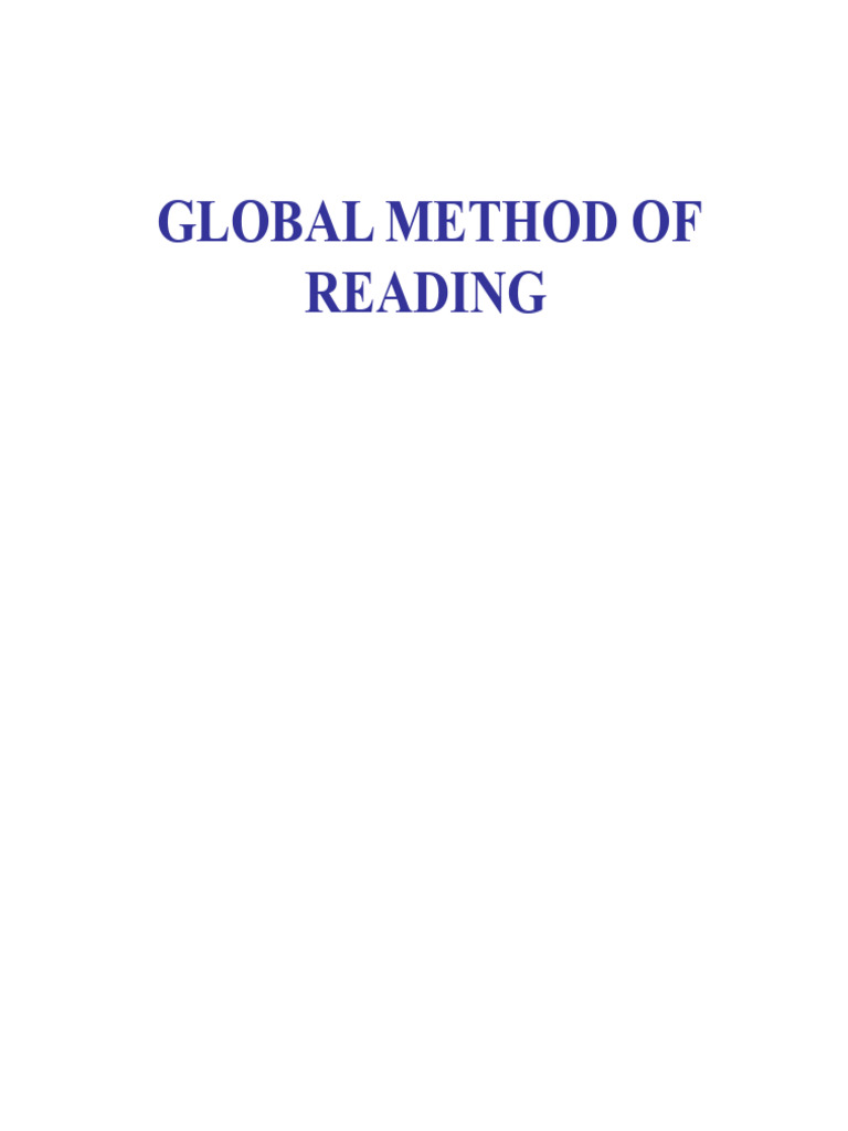 Effective Reading Method for Children | PDF | Word | Human Communication