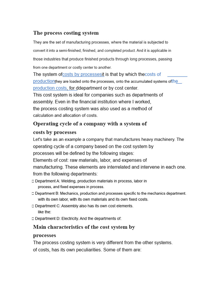 Understanding Process Costing Systems | PDF | Cost Of Goods Sold | Cost