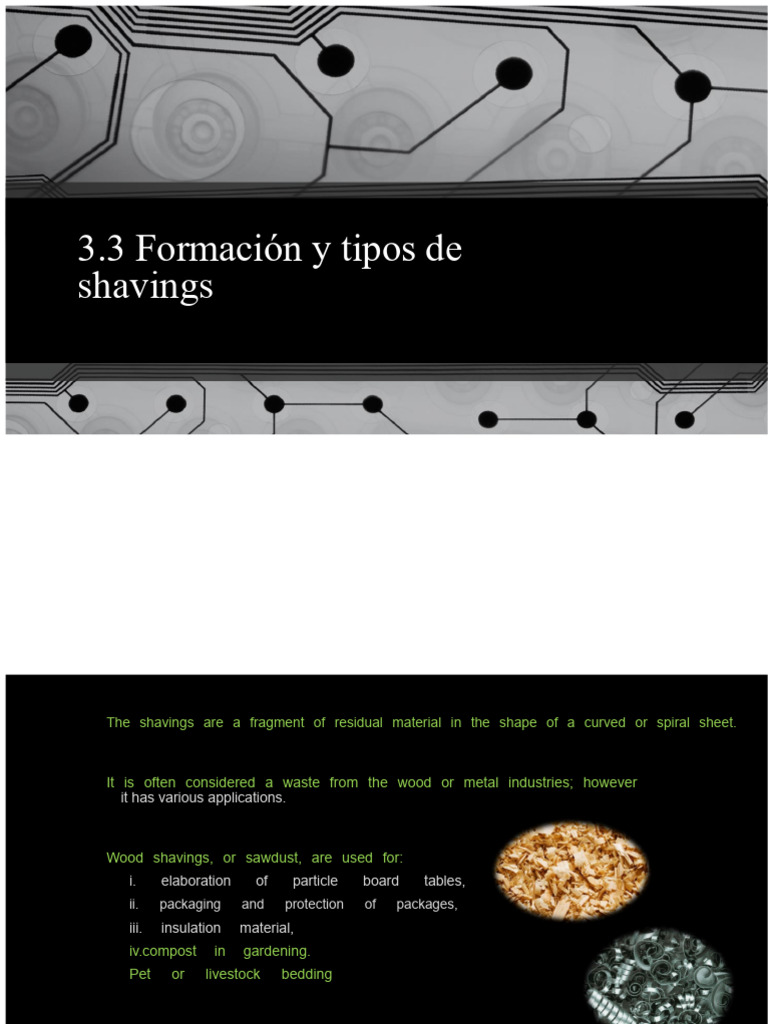 Types and Uses of Wood and Metal Shavings | PDF | Blade | Deformation ...