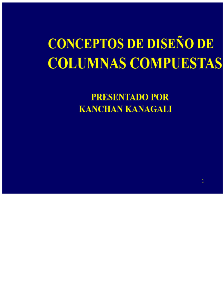 Diseño de Columnas Compuestas: Guía Completa | PDF | Hormigón | Columna