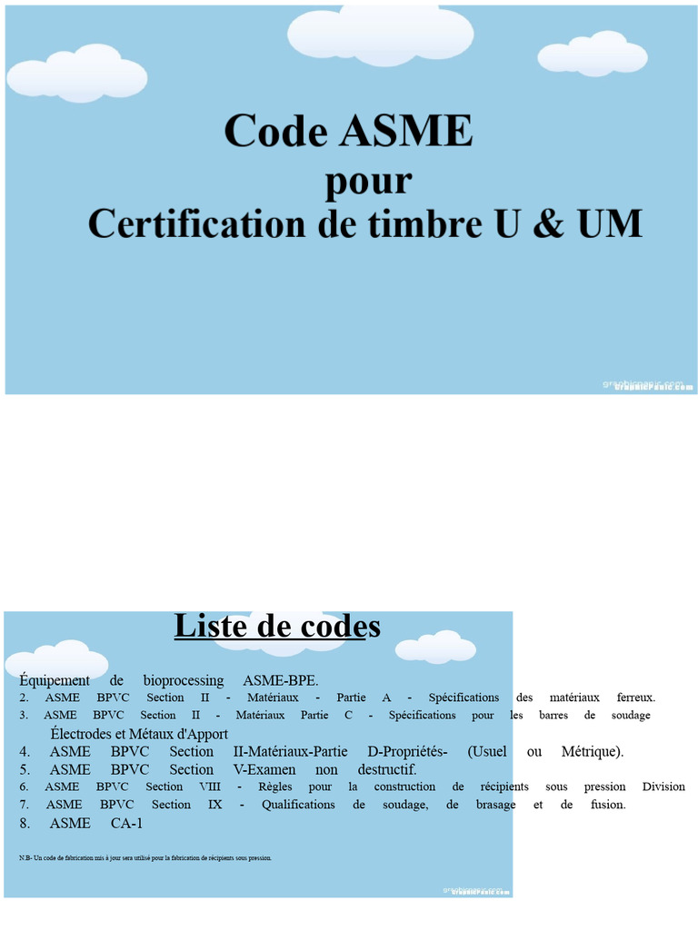 Codes ASME pour Équipements de Bioprocessing | PDF | Acier | Soudage