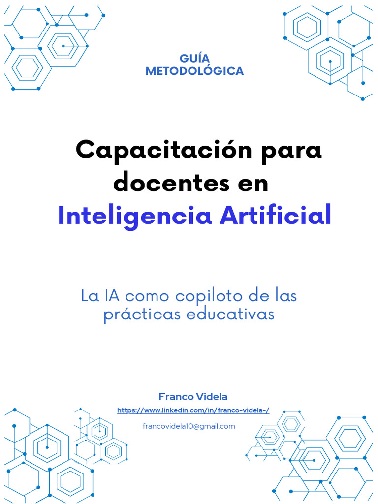 Capacitación Docente en Inteligencia Artificial | PDF | Inteligencia ...