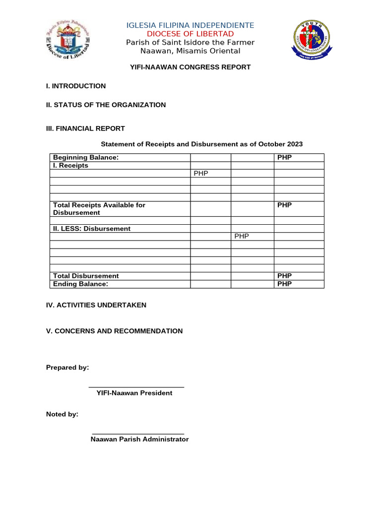 Congress Report Format | PDF